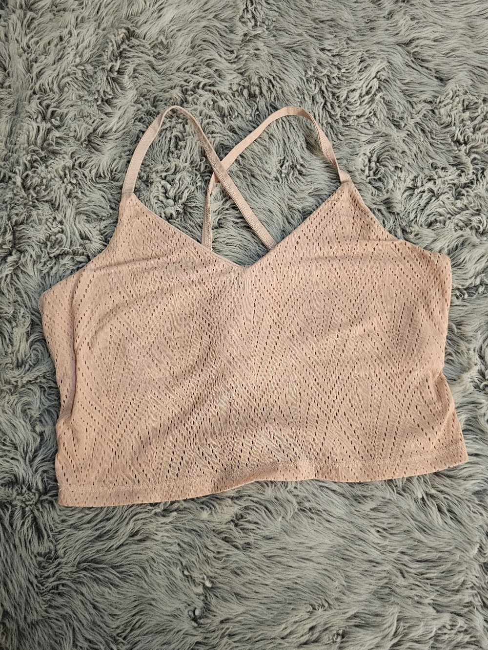 Beyond Yoga Cropped Tank Sports Bra Size L